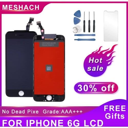 AAA+++ Grade LCD Display For iPhone 6 6G 3D Touch Screen Replacement Assembly Digitizer No Dead Pixel Tempered Glass+Tools