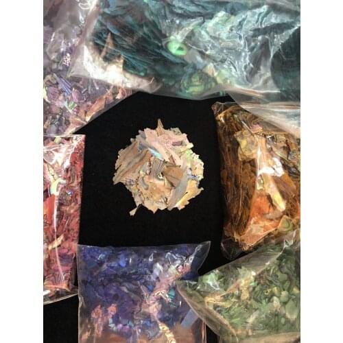 1KG abalone haliotis gigantea manicure pedicure crushed iridescent seashell nail powder glitter irregular patch chip nice slice