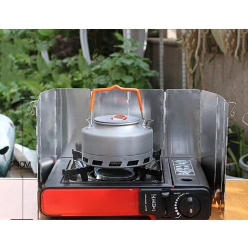 10x Portable Camp Stove Windscreen Folding Camping Windshield Outdoor Wind Guard