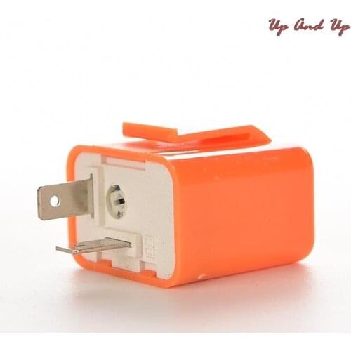 2 Pins 50C/m-200C/m 12V Flash Speed Adjustable Motorcycle Turn Light Signal Indicator Resistor Motor LED Flasher Relay Fix 1PC