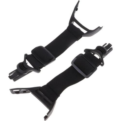 2 Pcs Replacement Adjustable Elastic Straps For FAST Locust Goggle Shooting Glasses With Clips