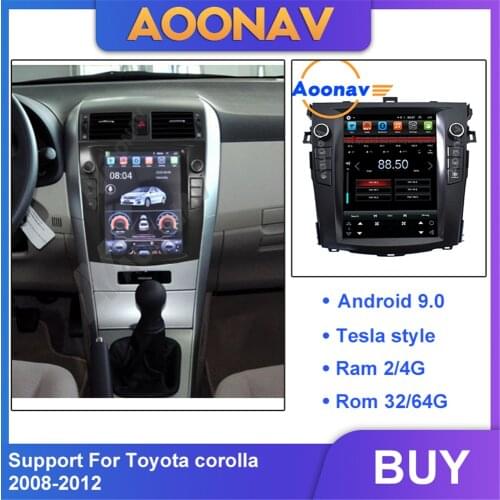 2din android car auto radio multimedia player For Toyota corolla 2007-2012 car autoradio GPS navigation MP5 DVD player
