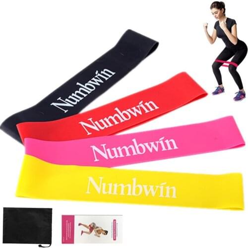4PCS Strength Training Apparatus Elastic Band Suit Resistance Band Exercise Loop Cross Fit Strength Weight Training Fitness