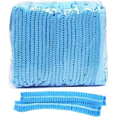 50PCS Non-woven Disposable Shower Caps Dust Hat Women Men Bath Caps Bathroom Bonnets Hotel Accessories Hair Hat