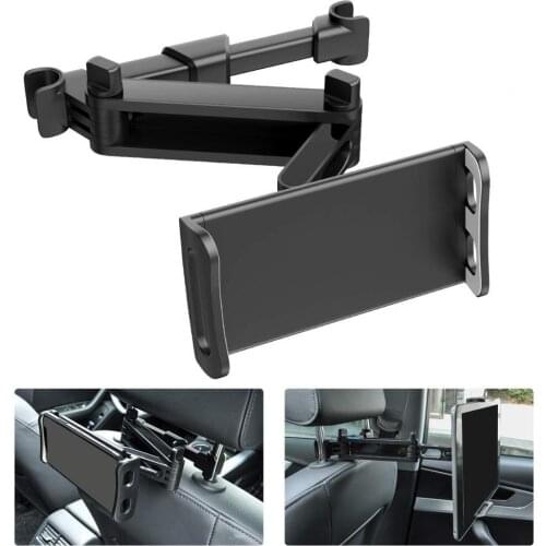 Tablet Car Holder For 4-11/12.9 Inch Tablet & Phone Holder Back Seat Headrest Mounting Holder Car Accessories For iPad Pro 12.9