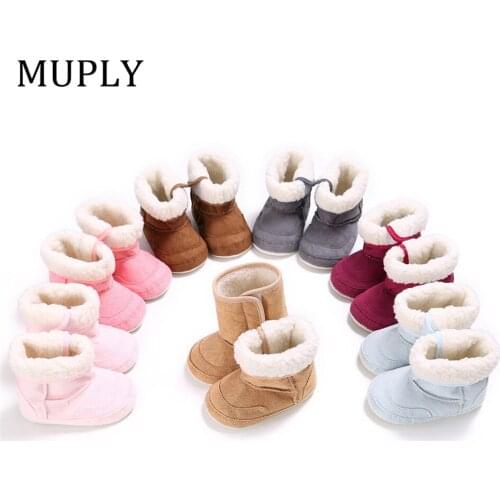 Newborn Baby Boots Winter First Walkers Tassel Baby Girls Shoes Fur Snow Super Warm Prewalkers Soft Sole No-slip Booties Booty
