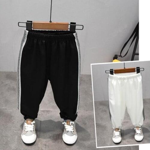 2-7Y New Summer Children Pants pure color Pants Boys Girls Harem Pants Kids Joggers Teenager Trousers Baby Clothing