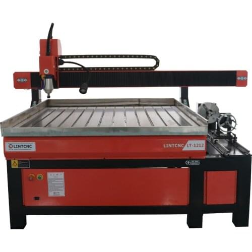 2.2Kw Spindle 4Axis 3D 1200*1200mm Milling Cutting Engraving Stone Wood Aluminum CNC Router 1212