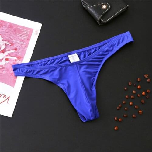 Fun Sexy Thongs gay panties long elephant nose trunk underwear men ice silk fun panties man