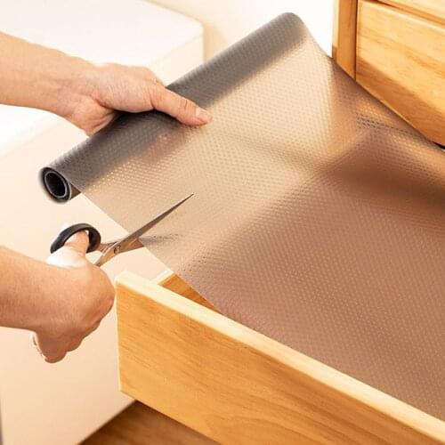 Creative Detachable Cut Kitchen Cabinet Mat Anti-Oil Pad Contact Paper Waterproof Drawer Liner Shelf Liner Kitchen Accessories