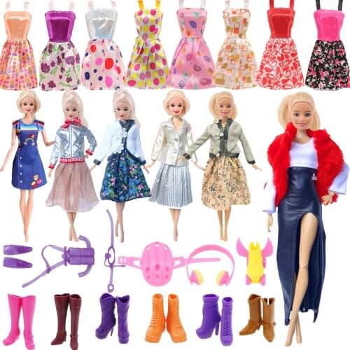 Barbies Doll Fashionable exquisite clothes&Accessories For 11.5inch Barbies Doll Cocktail Daily Casual Clothing Accessories