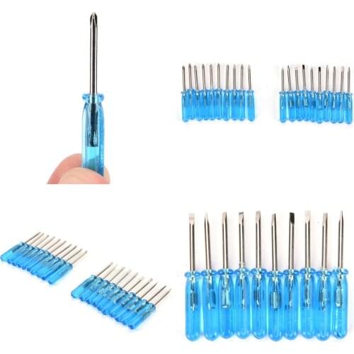 10pcs Wholesale 4.6cm Slotted Cross Head Mini Screwdriver for iPhone Samsung Mobile Phone Laptop Repair Open Tool 2mm