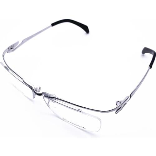 Belight Optical Japan Sharp Design Business Titanium Half Rimless Frame Men Prescription Eyeglasses Optical Eyewear TI8037