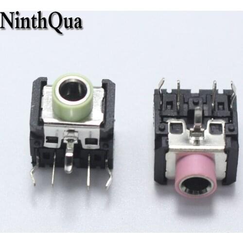 NinthQua 10PCS 3.5MM 5P Headphone jack PJ-306 Headphone Socket DIP PJ306 Double Track Video Audio Computer Socket
