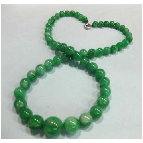 New Design Chinese Classic 6-14mm Green Jades Necklace