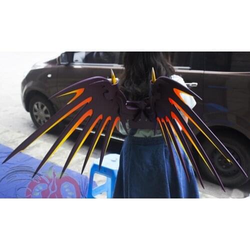 Overwatch HalloweenTerror Angela Ziegler Mercy Skin Witch Wings Cosplay Replica Prop