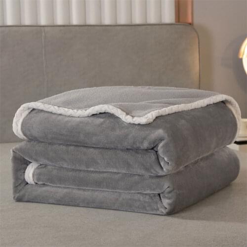 Papa&Mima Thick Throws Blankets Plaids Flannel Fleece Bedsheet Single Queen Super King Size (no Pillowcase)