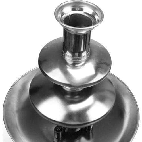 Stainless SteelChocolate Fountain Three Layers Creative Design Chocolate Melt With Heating Fondue Machine DIY Mini Waterfall POT