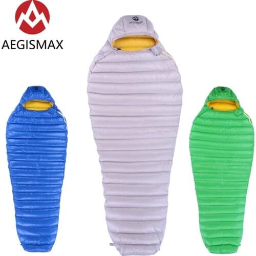 AEGISMAX LETO Series Outdoor Adult Camping Ultralight Mummy 700FP Ultra Dry Goose Down Spring Autumn Sleeping Bag Lazy Bag