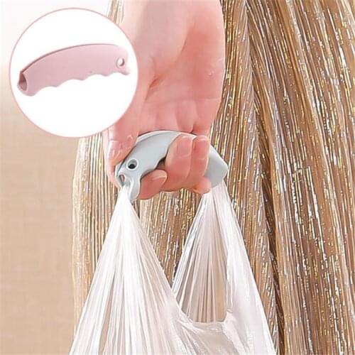 1PCS Comfortable Portable Silicone Mention Dish For Shopping Bag to Protect Hands Trip Grocery Bag Holder Clips Handle Carrier