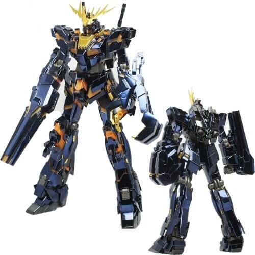 GUNDAM Anime Figure 6639S MG 1/100 UNICORN GUNDAM-02 BANSHEE Color Matching Titanium Alloy Assembly Action Figures Toys