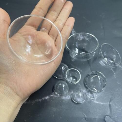 1pc 12-70mm Hemisphere half glass globe cover dome locket vial pendant glass bottle vial bottle fashion jewelry accessories