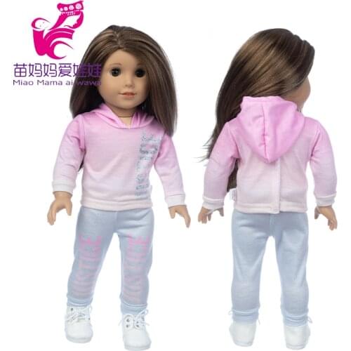 18Inch American Og Girl Doll Clothes Hoody Shirt Reborn Baby Doll Sweater Toys