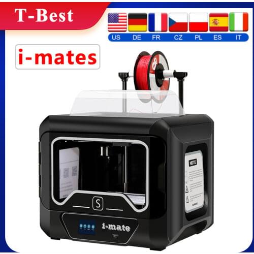 QIDI TECH i-mates Full Assembled 3D Printer with 3.5 Inch Touchscreen Extra 0.2mm Nozzle Extruder WiFi Print Size 260x200x200mm