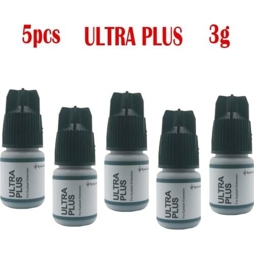 5Pcs New Arrival Original Korea ULTRA PLUS 3ml Glue For Eyelash Extensions Fast Dry Wholesale Makeup Tools Free Shipping