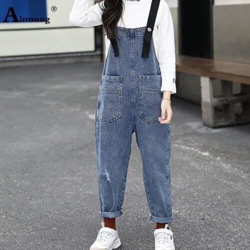 Aimsnug Denim Overalls For Girls