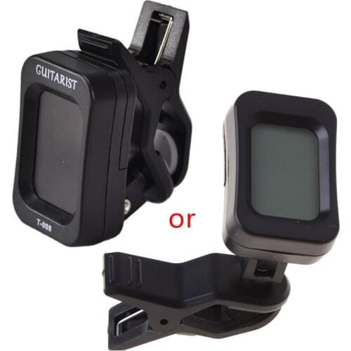 Professional Instruments AccessoryLCD Display Screen Rotatable Clip-on Guitar Tuner Bass Violin Ukulele Universal Tuner
