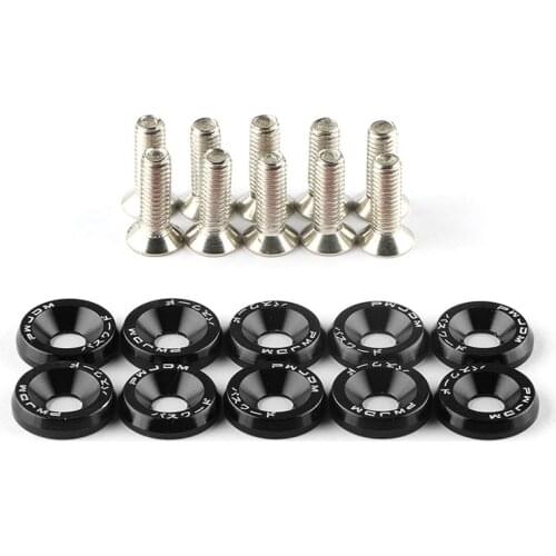 Automobile Refit Gasket Screw License Plate Bracket Screw Decoration Gasket Car Modified Gasket Car Screw Decorative Gasket