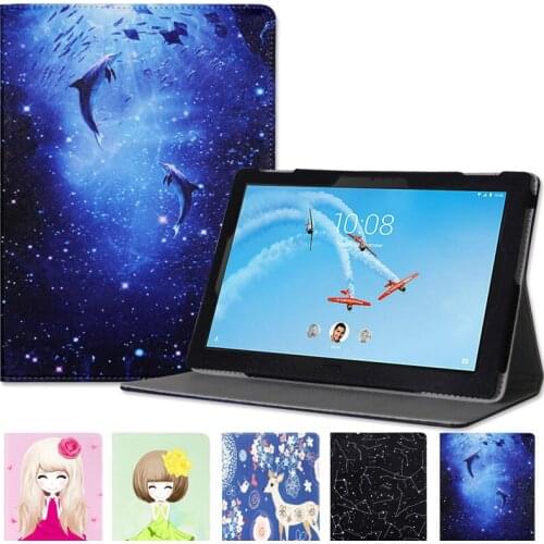 For Lenovo TAB4 10 PU Leather Case for Lenovo TAB4 10 TB-X304L TB-X304F TB-X304N Folding Stand Tablet Case+Stylus Pen+Film