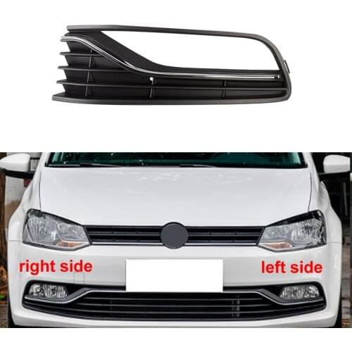 For Volkswagen VW Polo 2014-2018 Front Fog Lamp Frame Anti Fog Lamp Cover Front Bar Grille Decorative Cover