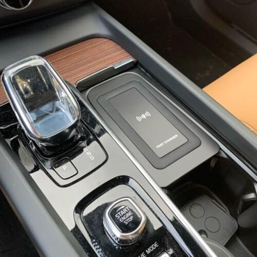 For Volvo XC90 S90 V90 XC60 V60 C60 2018 2019 2020 car QI wireless charging phone charger charging plate accessories for iPhone