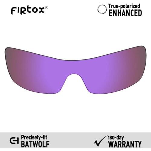 Firtox True UV400 Polarized Lenses Replacement for-Oakley Batwolf OO9101 Sunglasses (Compatiable Lens Only) - Purple Mirror