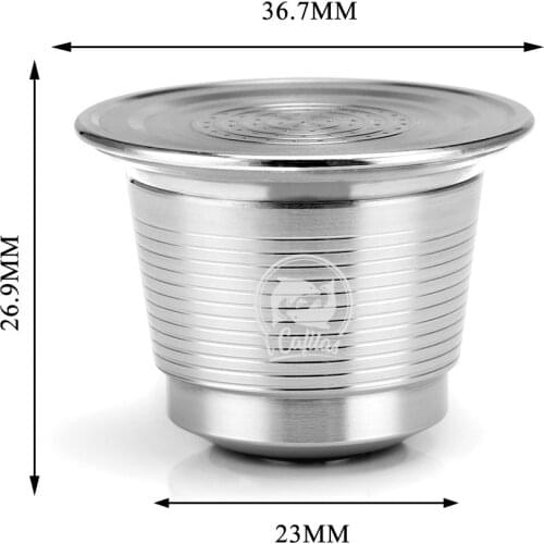 1pcs Metal Refillable Reusable Coffee Capsule Pod For Nespresso Machine Tool E Filter Pods Kitchen Coffee Supplies