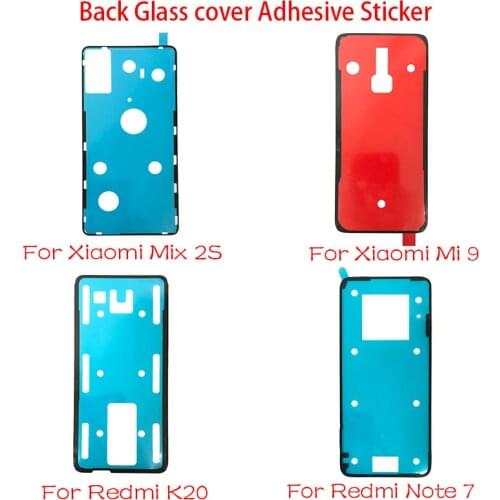 2Pcs Back Glass cover Adhesive Sticker Sticker glue Tape For Xiaomi Mi 9 9t F2 Pro Mix 2S / For Redmi Note 7 8 9s 9 K20 K30 Pro
