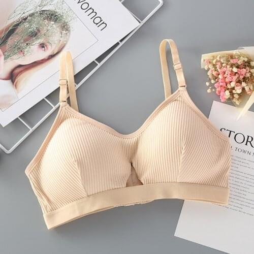 Summer Women Padded Bra Thin Wire Free Bralette Backless Seamless Sexy Underwear Brassiere Femme Bh