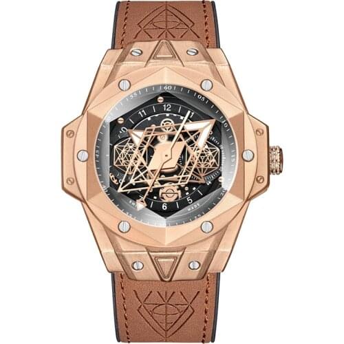 Mens watches Brand Luxury Fashion Unique Sport 2021 New Leather Quartz Watch For Men Relogio Masculino