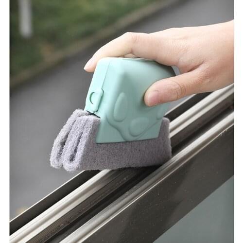 New Window Groove Cleaning Cloth Window Cleaning Brush Scouring Cloth Windows Slot Cleaner Brush Clean Window Slot Cleaner Tool