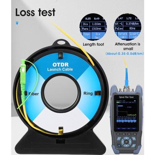 OTDR Dead Zone Eliminator SC/FC/ST/LC-UPC/APC, Fiber Rings 300M Fiber Optic OTDR Launch Cable Box SC/APC-SC/APC free shipping