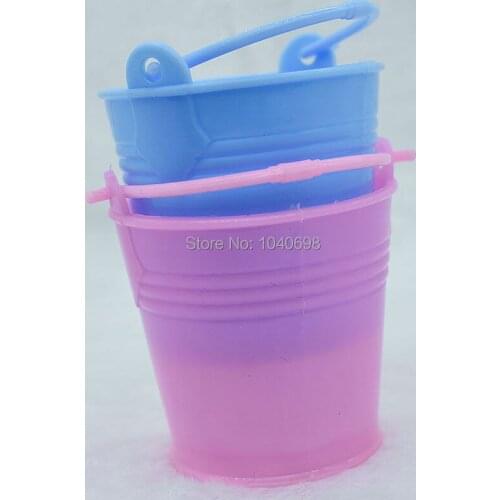 2pcs/lot plastic solid Simulation bucket 57mm Mobile phone diy Jewelry accessories