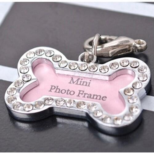 Durable Bone Shape Pets ID Name Tag Address Pendant Dog Puppy Collar Anti-Lost Card Habitat Decor Dog Tag Habitat Décor