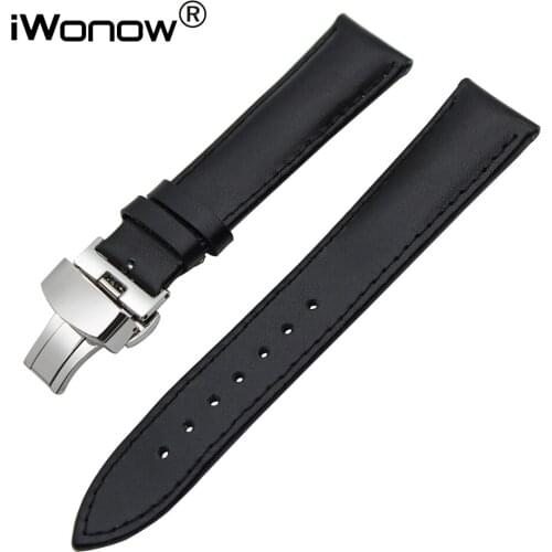 Genuine Leather Watchband 18 20 22 24mm for Panerai Maurice Lacroix Mido Longines Watch Band Stainless Steel Buckle Wrist Strap
