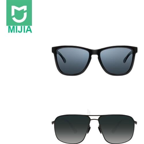 Xiaomi Mijia Classic Square Sunglasses /Pro TAC Polarized Lenses Glasses Retro Light Frame Screwless UV Protection for Men Women