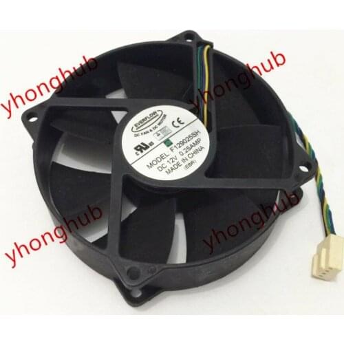 Everflow F129025SH DC 12V 0.25A 90x90x25mm 4-wure Server Cooling Fan