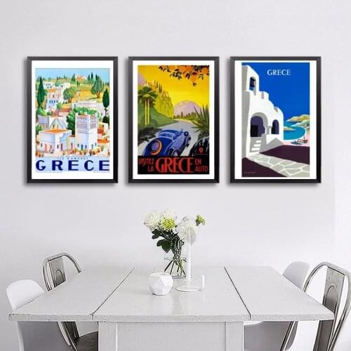 Greece Guatemala Hawaii Holland Vintage Travel Poster