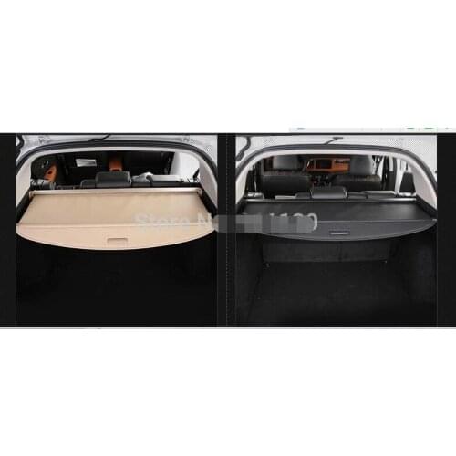 Top Quality! Rear Trunk Security Shield Cargo Cover Fit For Mitsubishi Pajero V97 V93 V73 03 04 05 06 07 08 09 (Black, beige)