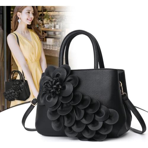 2021 Elegant Women Handbags Three-Dimensional Flower Shoulder Bag Ladies Messenger Crossbody Bag Party Purse bolsa feminina